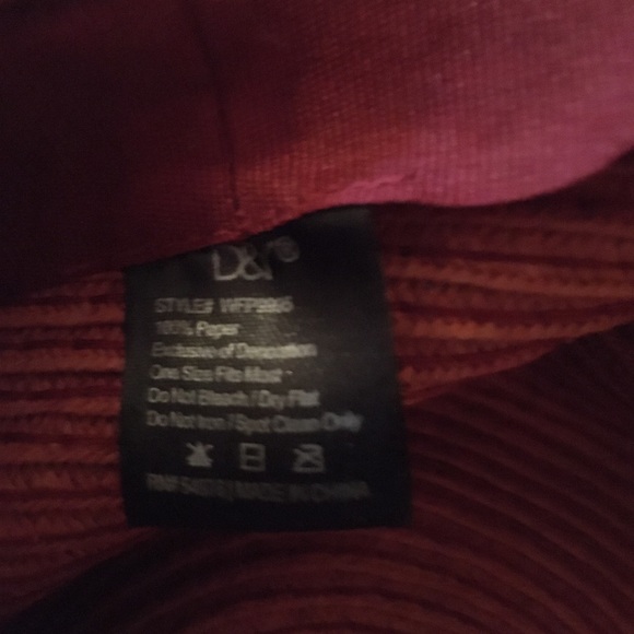 D&Y 😍 glamorous Beach Hat ,pink barely used -see photos - Picture 4 of 6